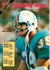 Dolphins FB Larry Csonka on Sporting News Cover